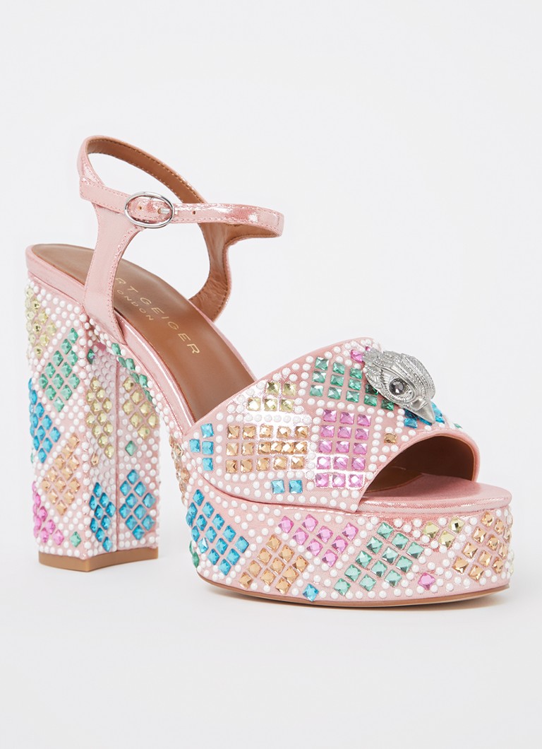 Sandali con plateau Kensington di Kurt Geiger con strass