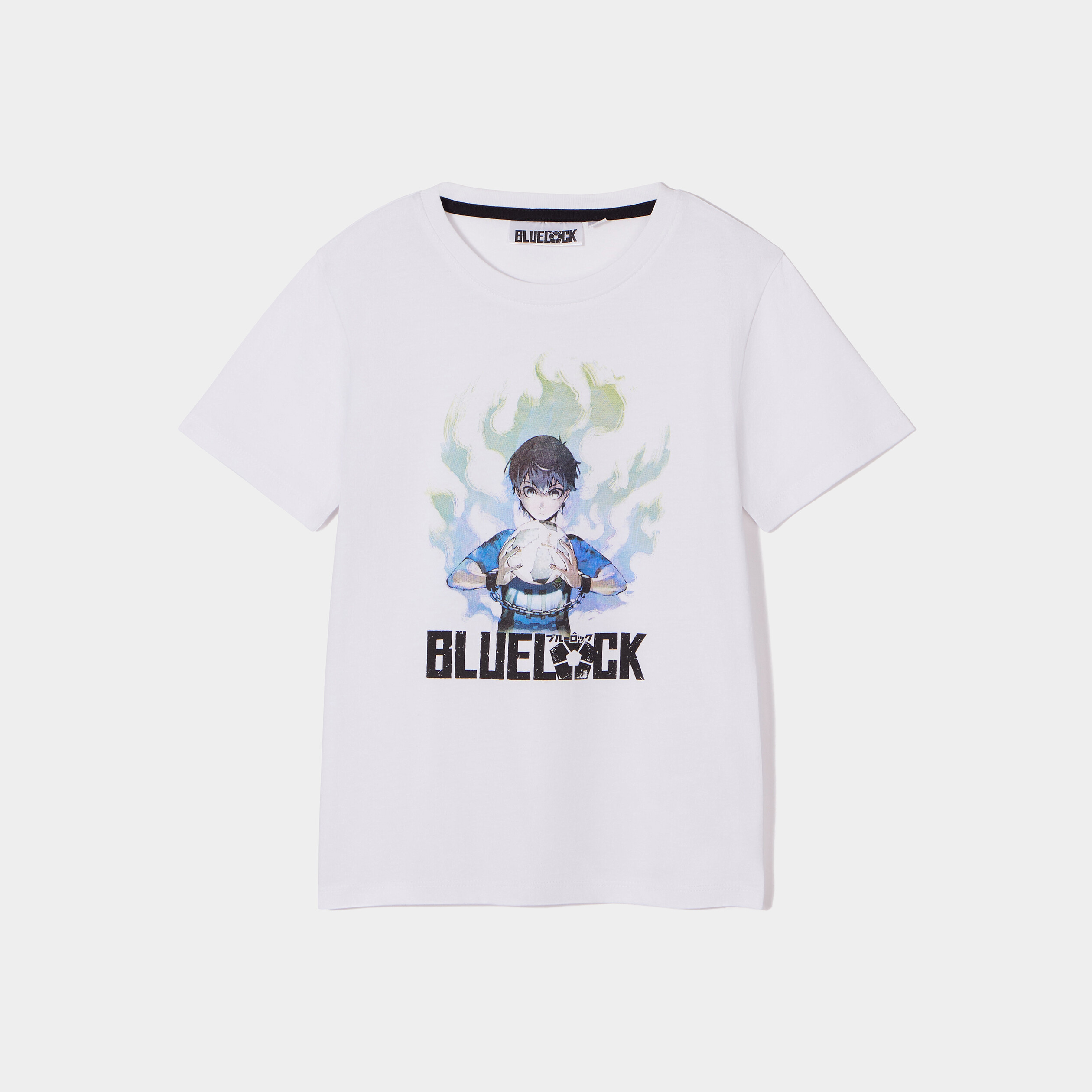T-shirt droit manches courtes Blue Lock blanc garçon | La Halle