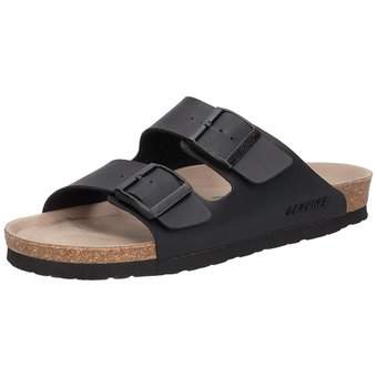 Genuins Hawaii Vegan Pantolette in schwarz