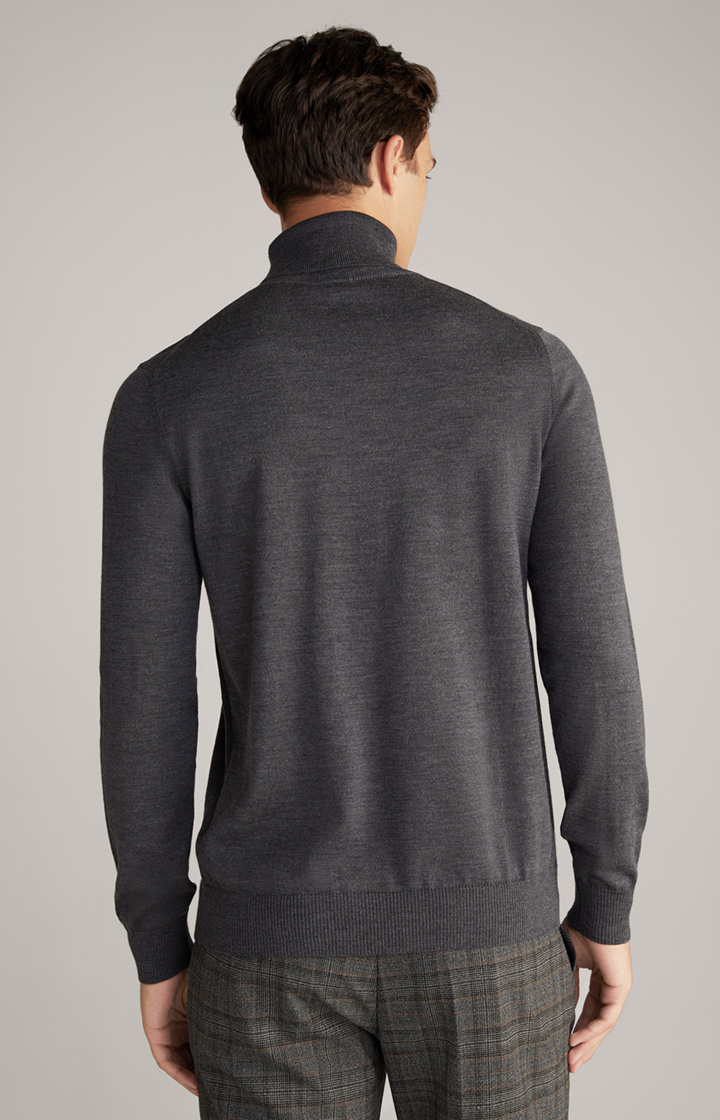 Merinowoll-Pullover Donte in Anthrazit