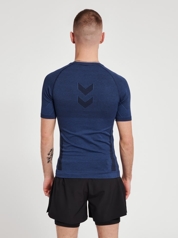 Hummel Hummel T-Shirt Raglanärmel Hmlte Mike Multisport Herren in INSIGNIA BLUE/BLACK MELANGE günstig kaufen XL