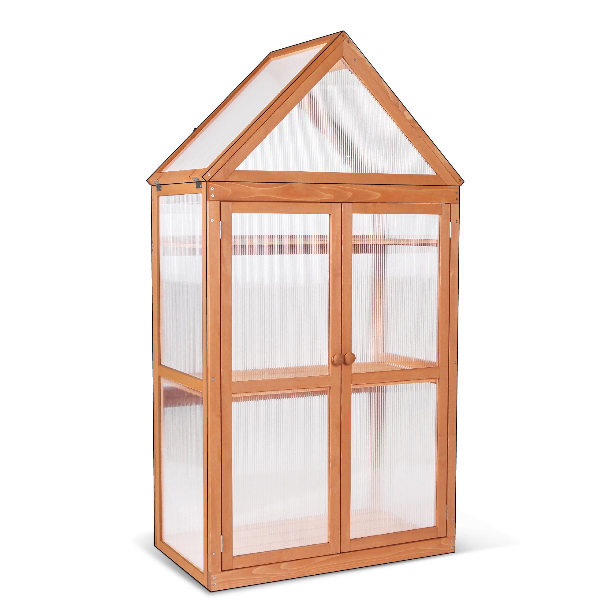 MCombo Anlehngewächshaus MCombo 3 Etage Gewächshaus Treibhaus 0800, Aufzuchtschrank Treibhaus Pflanzenhaus Tomatenhaus, 47 x 80 x 149 cm
