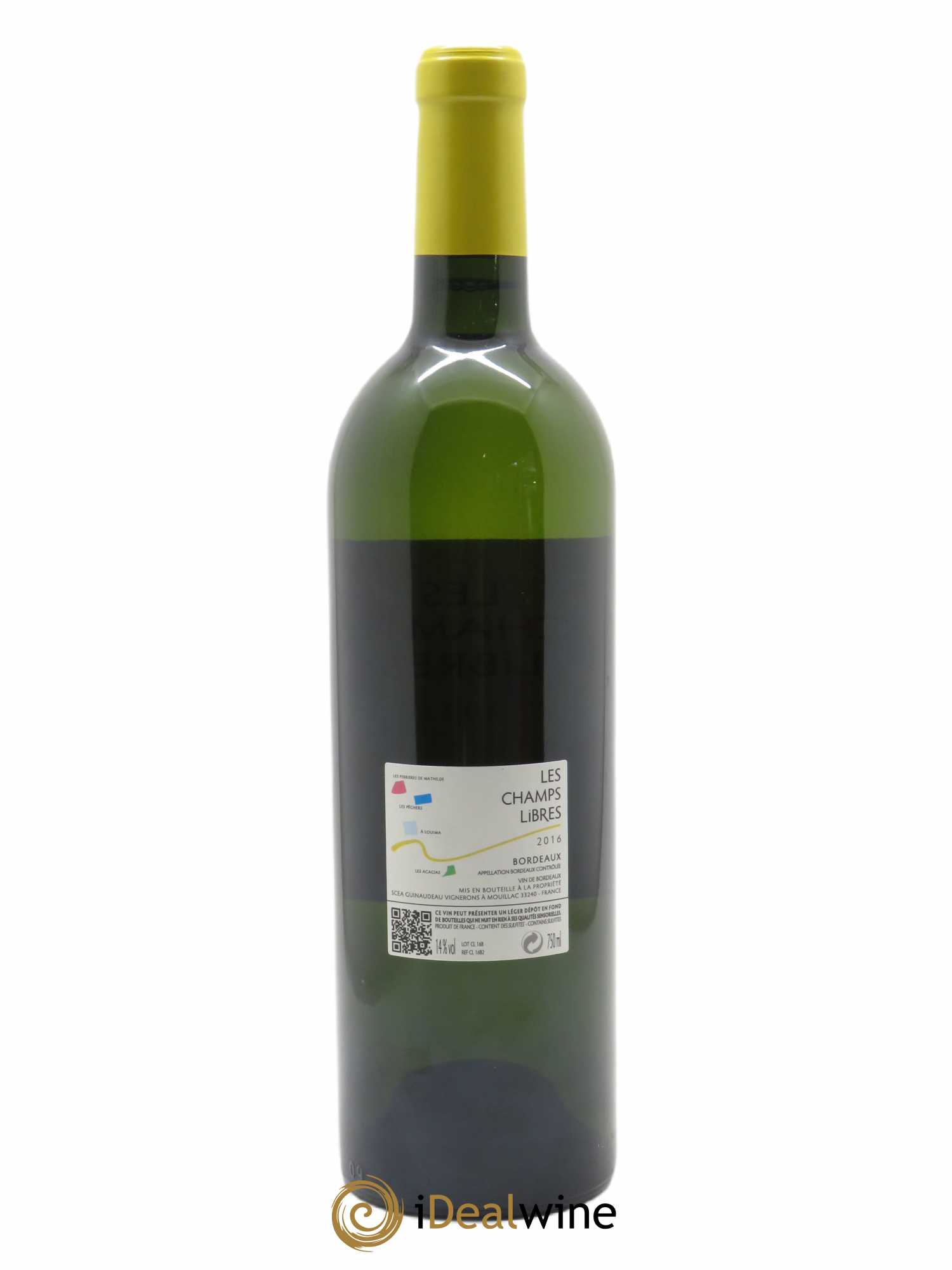 Les Champs Libres (CBO à partir de 3 bts) 2016 - Lot de 1 Bouteille