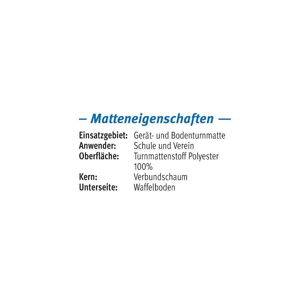 Sport-Thieme Bodenturnmatte Turnmatte Sport C, Zum Training von Bodenübungen