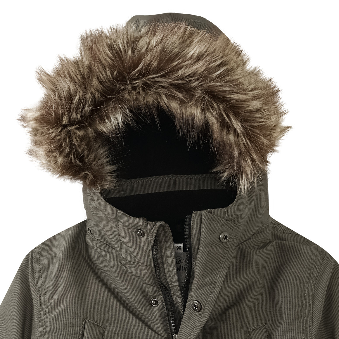 Jungen Winterjacke mit Fellimitat