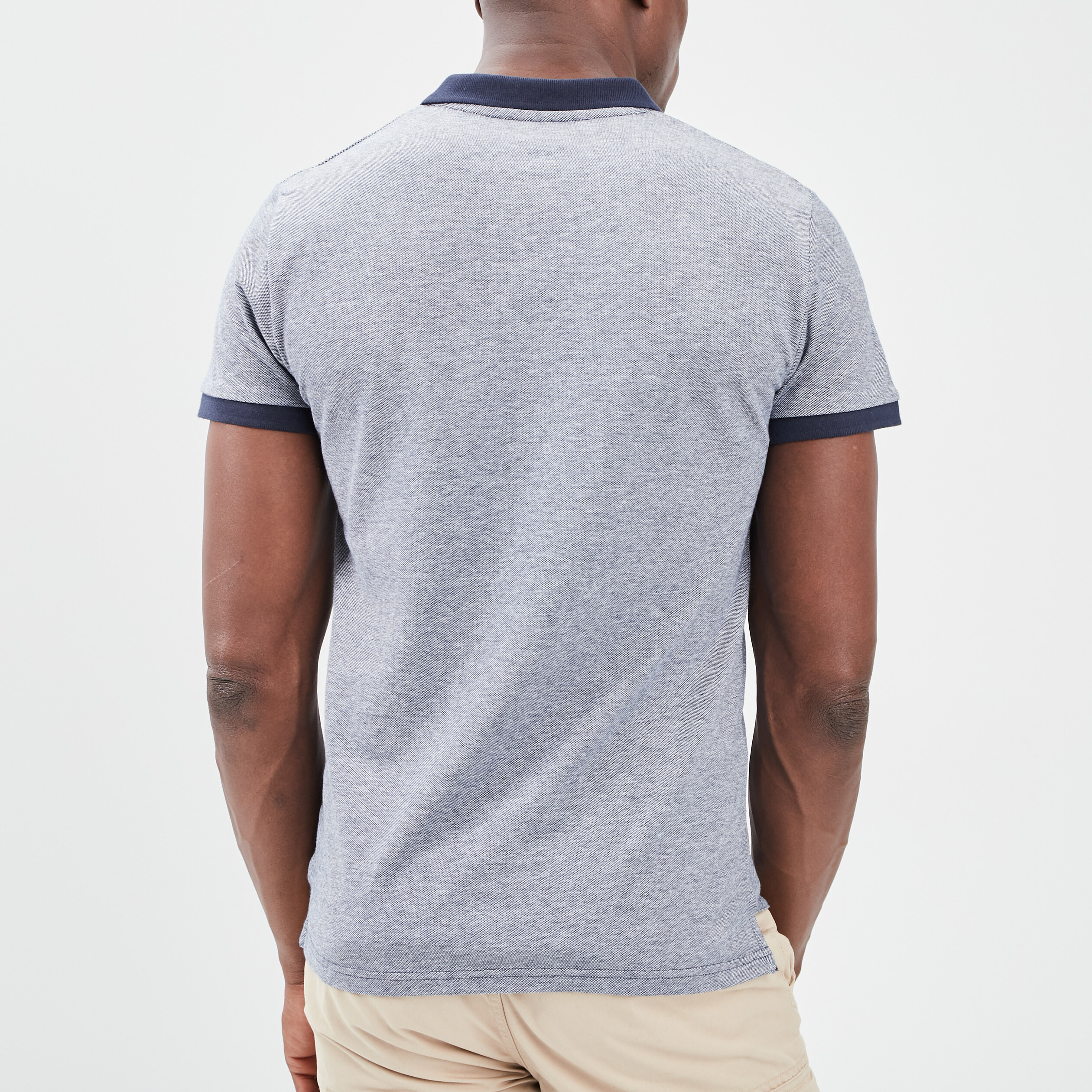 Polo manches courtes Creeks bleu homme | La Halle