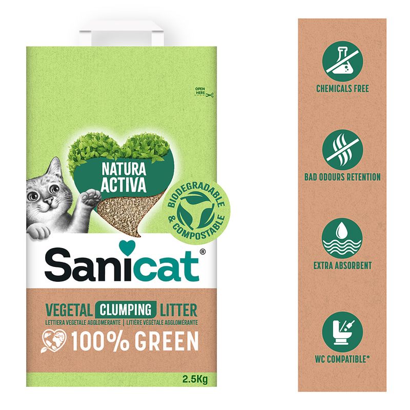 Sanicat Natura Activa 100% Green Katzenstreu