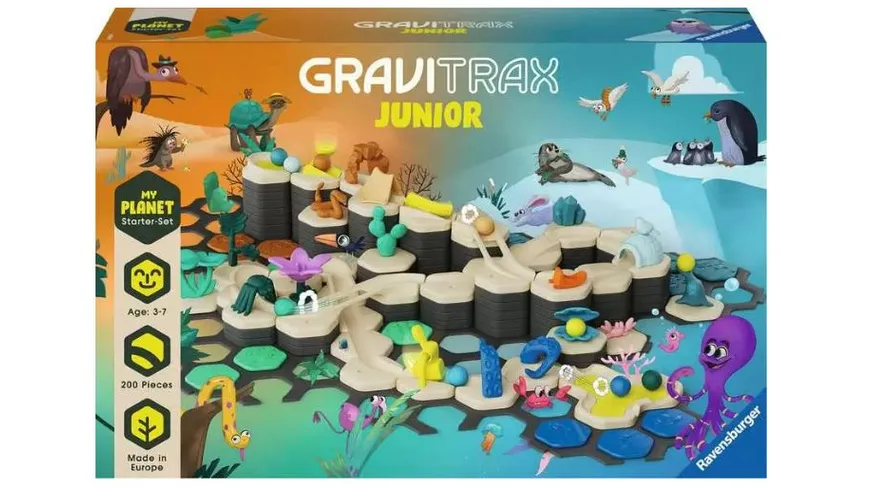 Ravensburger Beschäftigung - GraviTrax Junior Starter-Set XXL Planet