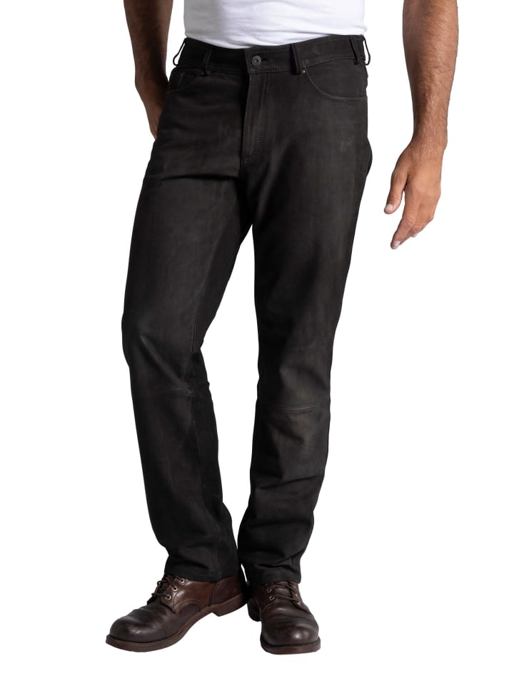 JP1880 Lederhose in braun günstig kaufen