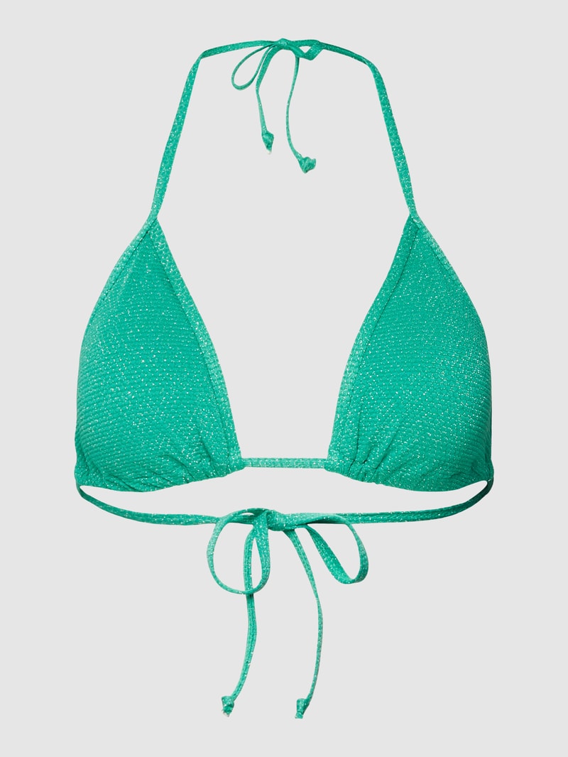 Bikini-Oberteil mit Strukturmuster Modell 'Shobi' in grün