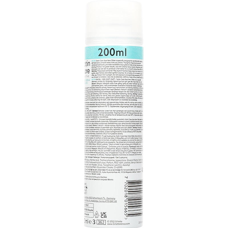 Gillette Gillette Satin Care 200 ml, sensitive skin