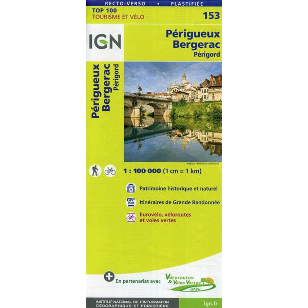 Périgueux Bergerac 1:100 000 - Wanderkarte