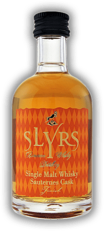 Slyrs Bavarian Single Malt Whisky Sauternes Cask Finished 0,05 Liter Slyrs Bavarian Single Malt Whisky Sauternes Cask Finished 0,05 Liter Der Whisky hat die wunderbaren Aromen des Sauternes Fasses verinnerlicht. 0,05	 Liter - Vol 46%