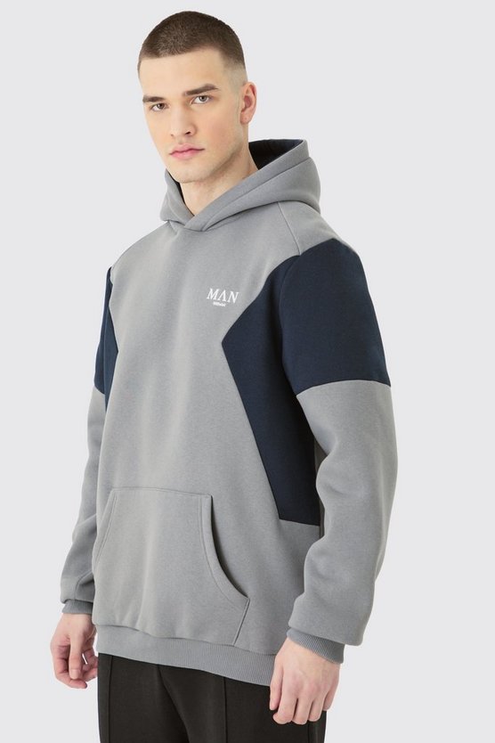 Tall Colorblock Man Roman Hoodie