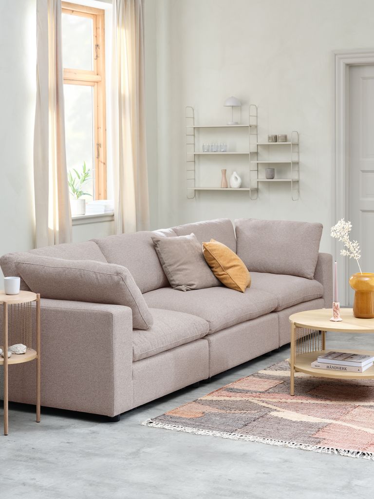 LUNDBY Moduł sofy LUNDBY tkanina w kolorze średniego piasku