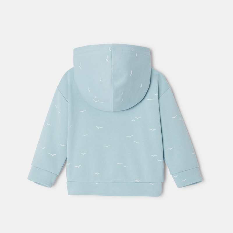 Veste à capuche en coton turquoise mixte Absorba