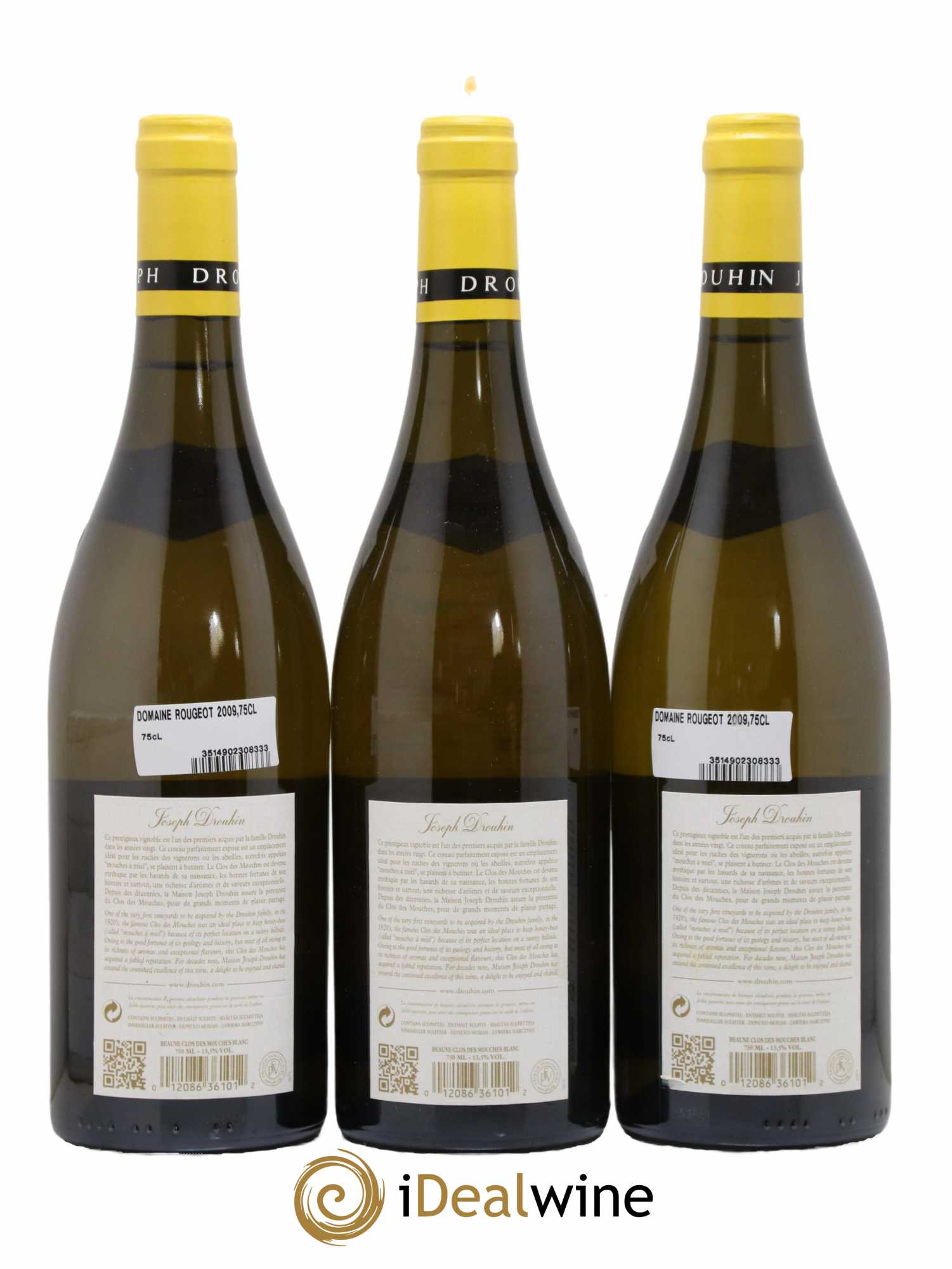 Beaune 1er Cru Clos des Mouches Joseph Drouhin  2009 - Lot de 3 Bouteilles