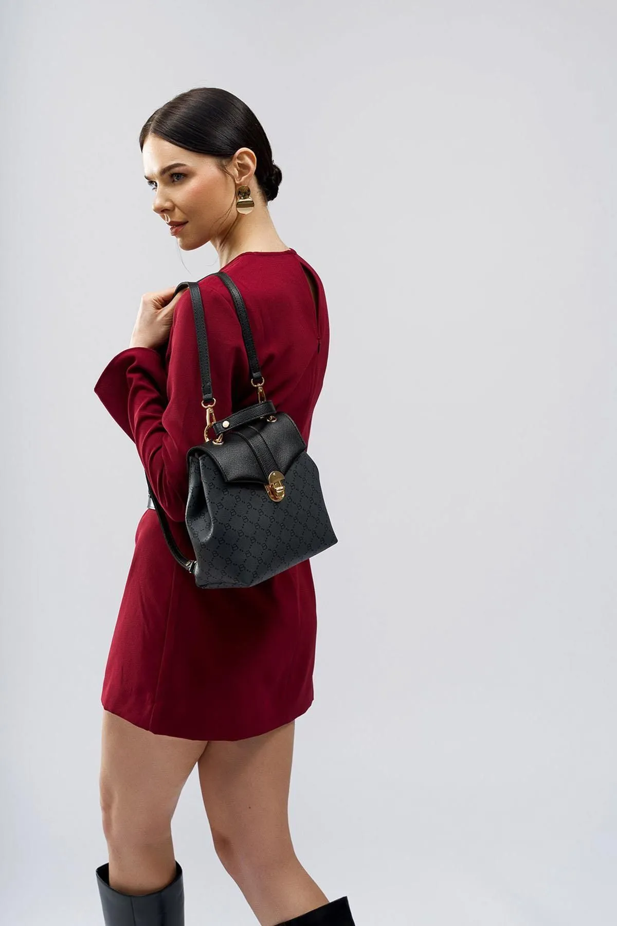 Lucky Bees  Gemusterter Damenrucksack