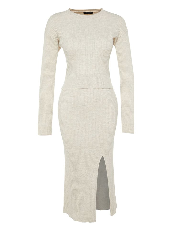trendyol 2tlg. Outfit in Creme günstig kaufen