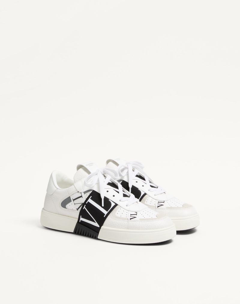 Baskets basses Vl7N en cuir de veau et rubans