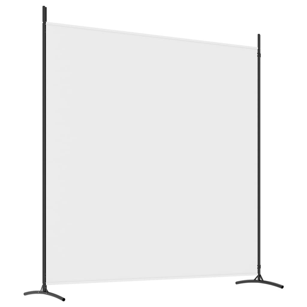 furnicato Raumteiler 2-tlg. Paravent Weiß 348x180 cm Stoff