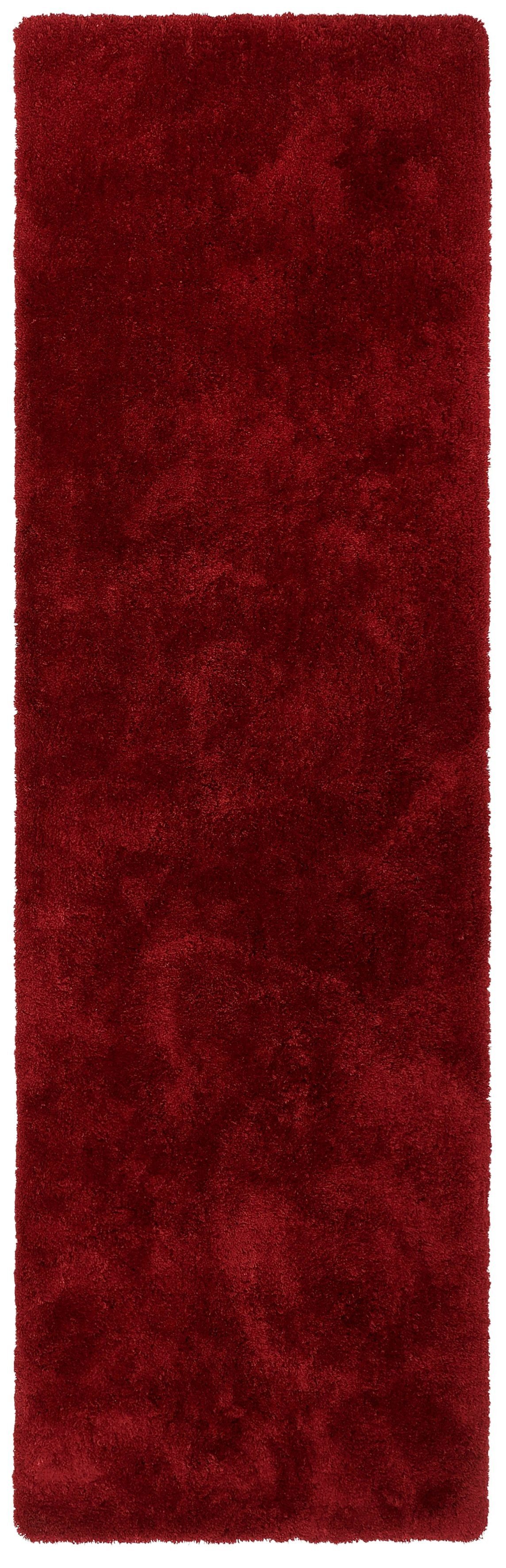 Hochflor-Läufer Microfaser Teppich Magong, my home, rechteckig, Höhe: 25 mm, uni, weiche Teppiche, Brücke, gewebt, Wohnzimmer, Schlafzimmer, Flur