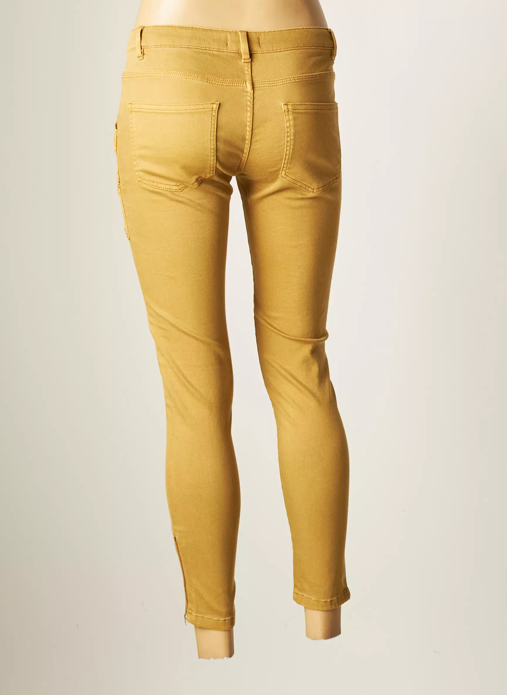 Ikks Pantalon7 8 Femme couleur beige