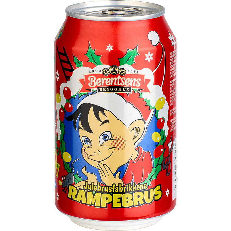 Julebrus m/sukker 0,33 l Rampebrus