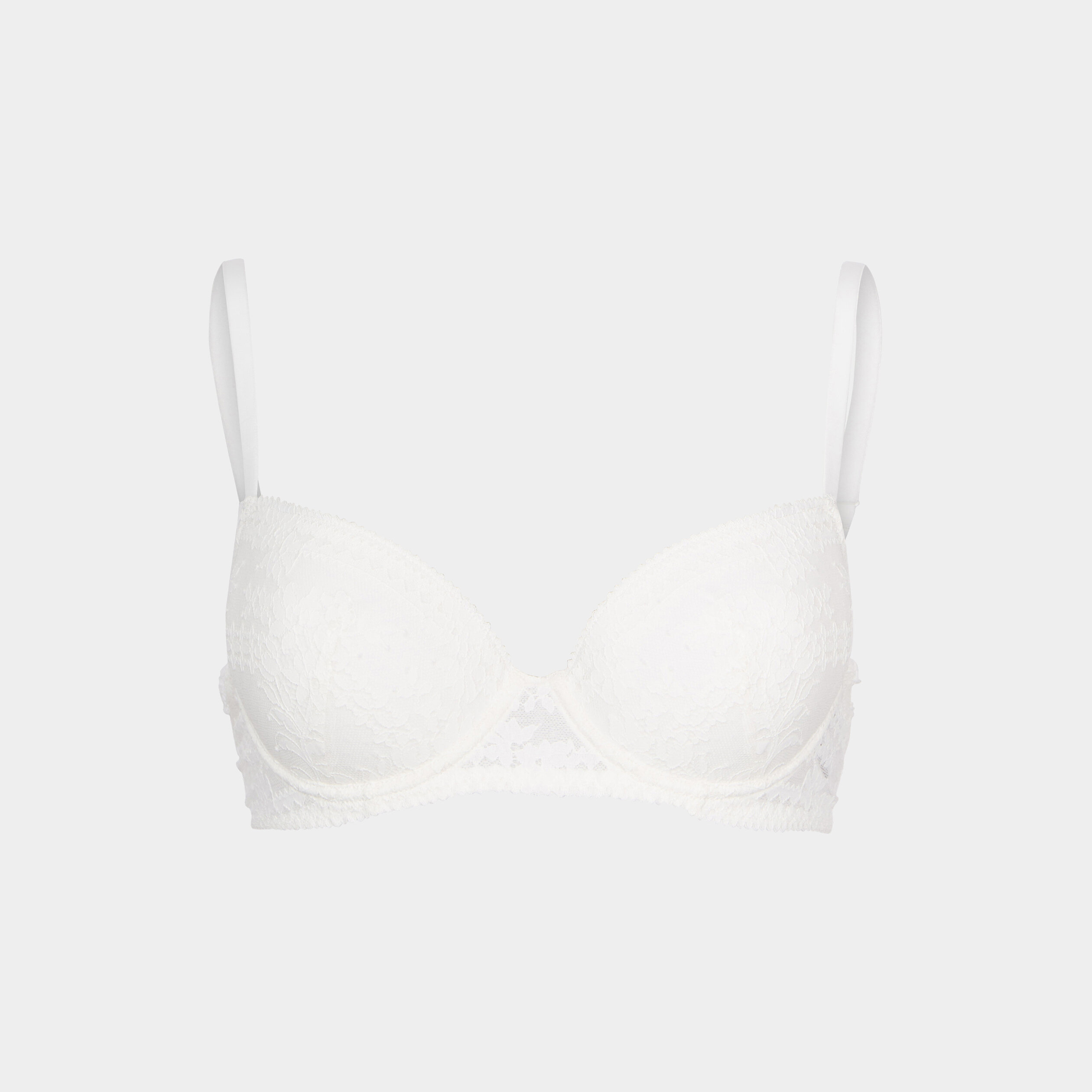 Soutien-gorge corbeille padded dentelle blanc femme | La Halle