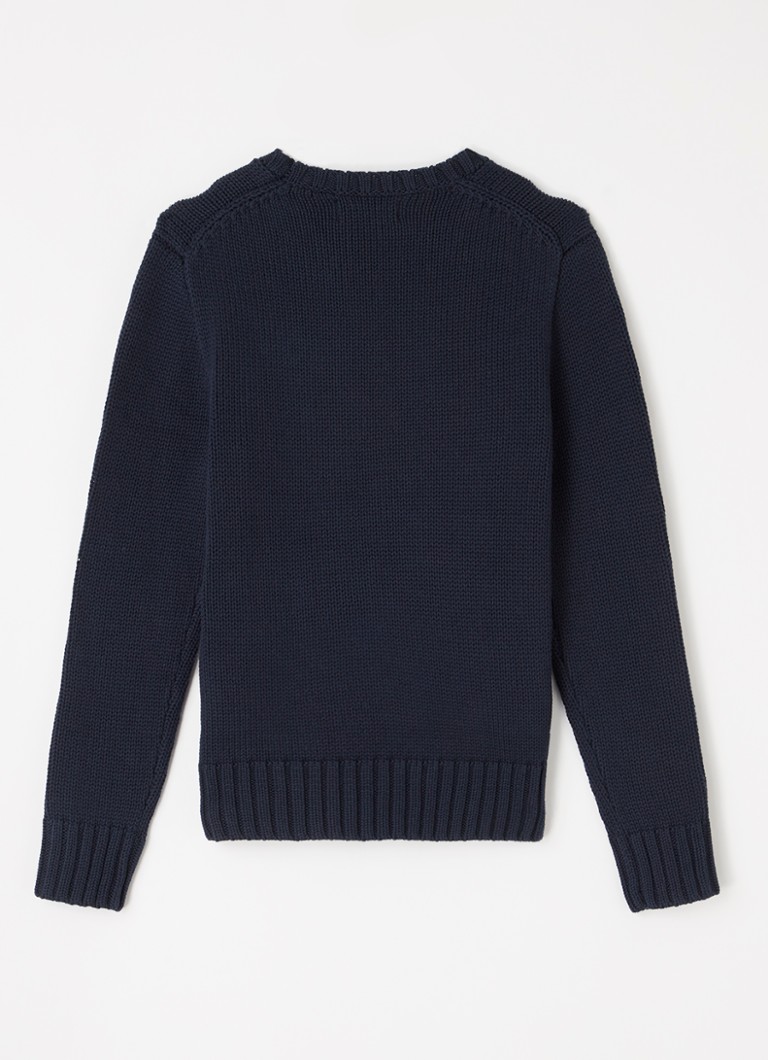 Pulover tricotat gros cu imprimeu Ralph Lauren