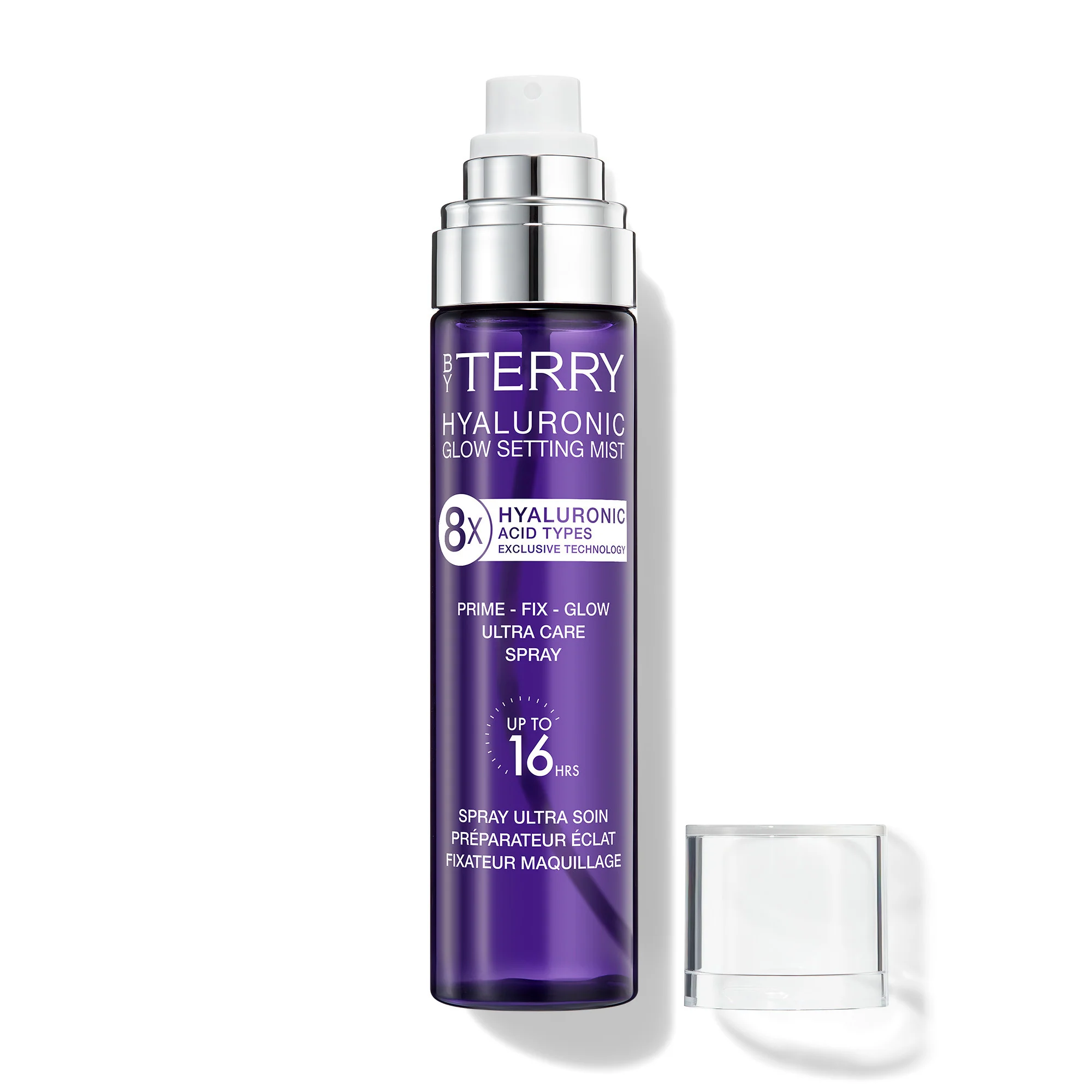 Bruma fijadora con ácido hialurónico para un brillo radiante - Fijador facial, spray hidratante para el rostro