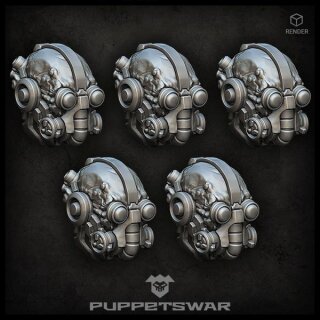 Tech Warrior heads (5)