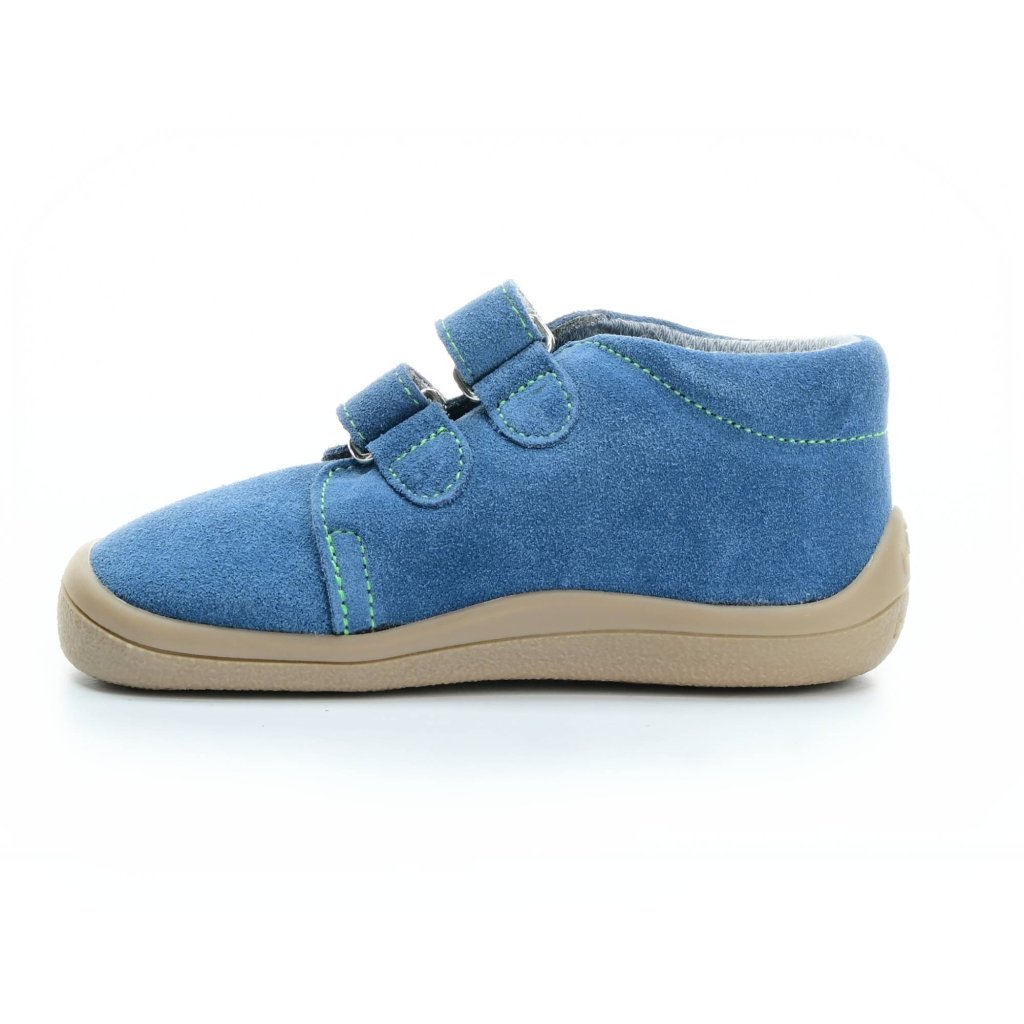 Beda Mateo mit Membran (BF 0001/W/M/FW) blaue Barfuß-Stiefeletten