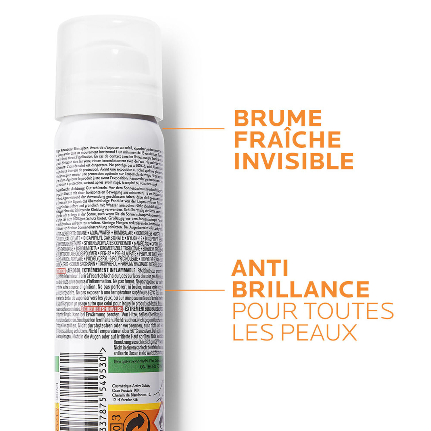 la roche-posay Anthelios SPF50 Brume Fraiche Invisible Anti-Brillance 75 ml