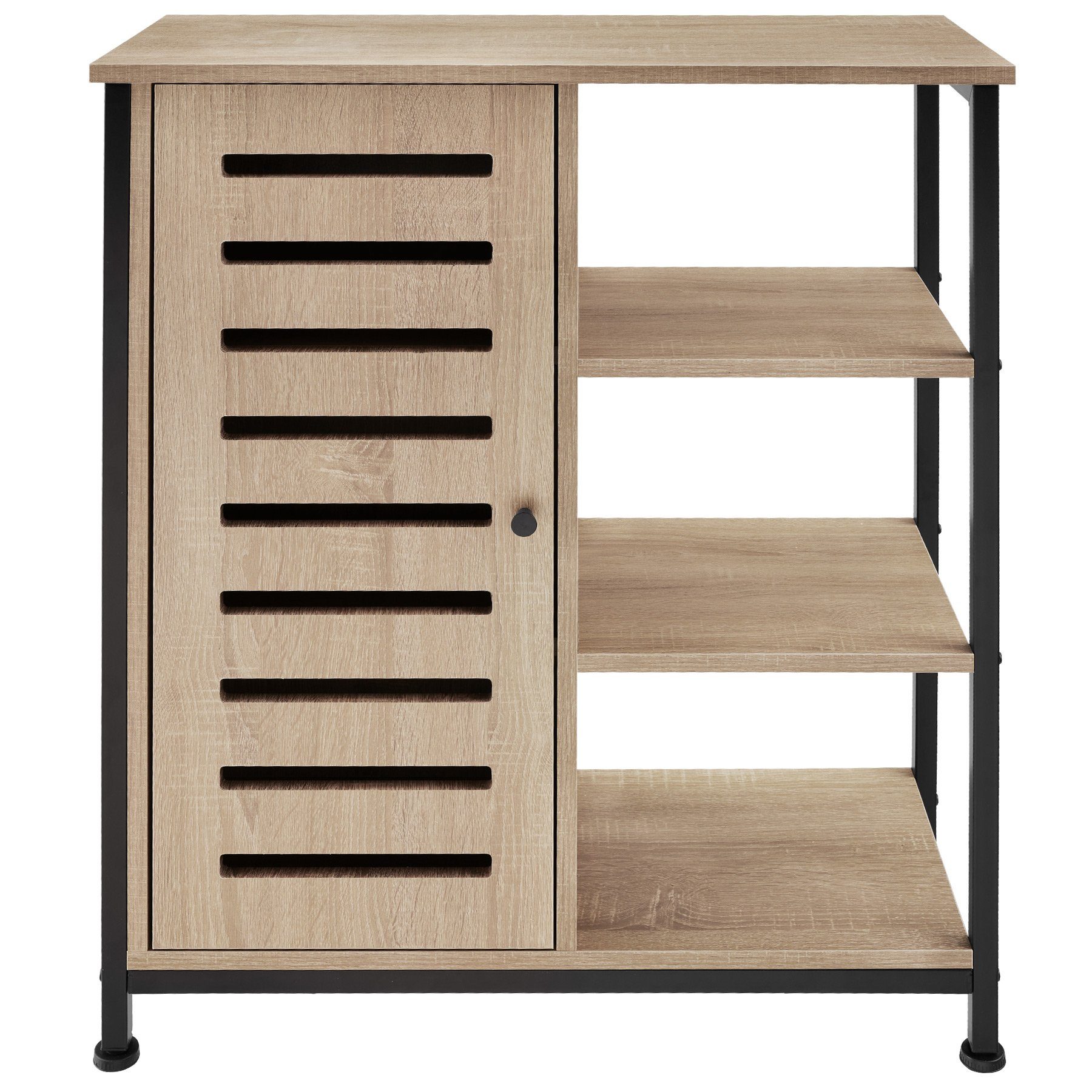 tectake Highboard Sideboard 71x32x82cm (Sideboard, Montagematerial, Montageanleitung)