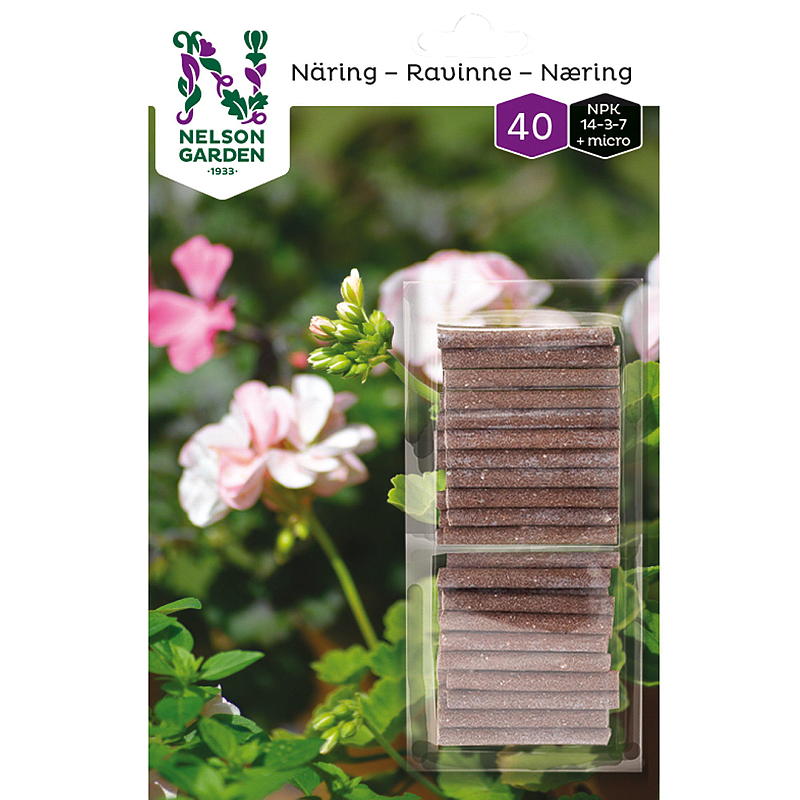 Nelson garden Næringspinne 40 stk Giva