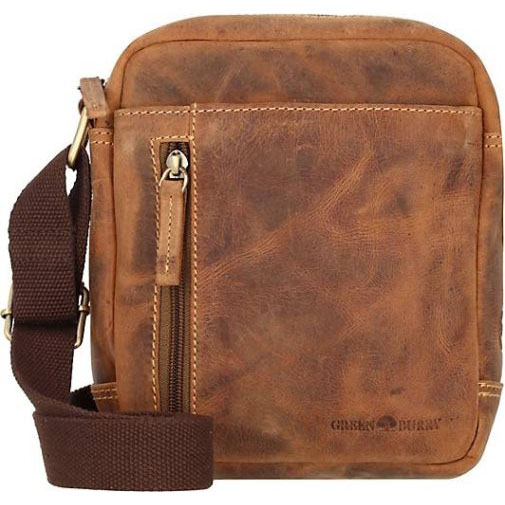 Greenburry Vintage Umhängetasche Leder 18 cm