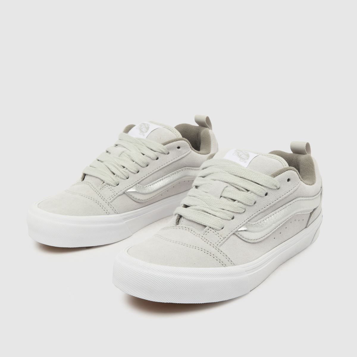 Vans KNU School cipők fehér és ezüst színben