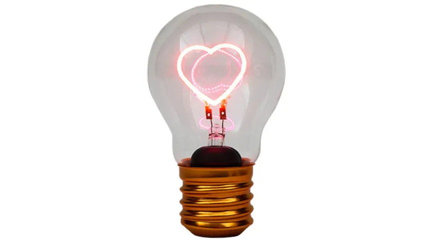 Suck UK Kabellose LED Glühbirne Herz