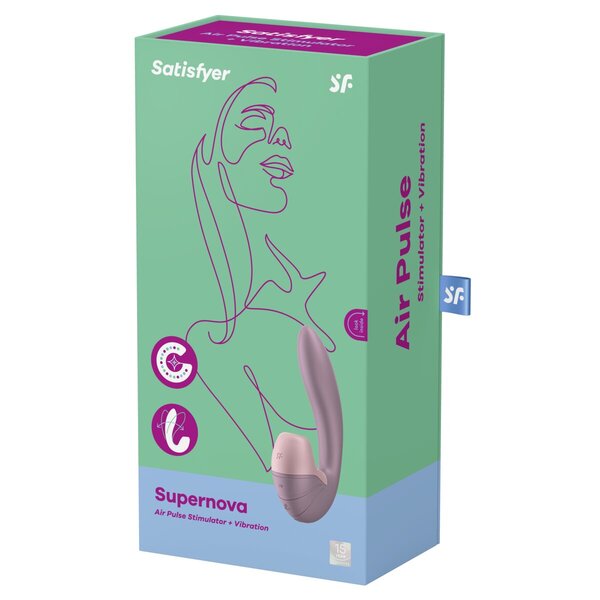 Satisfyer Supernova Air-Pulse -vibraattori 3,7 cm x 9,2 cm x 16,9 cm