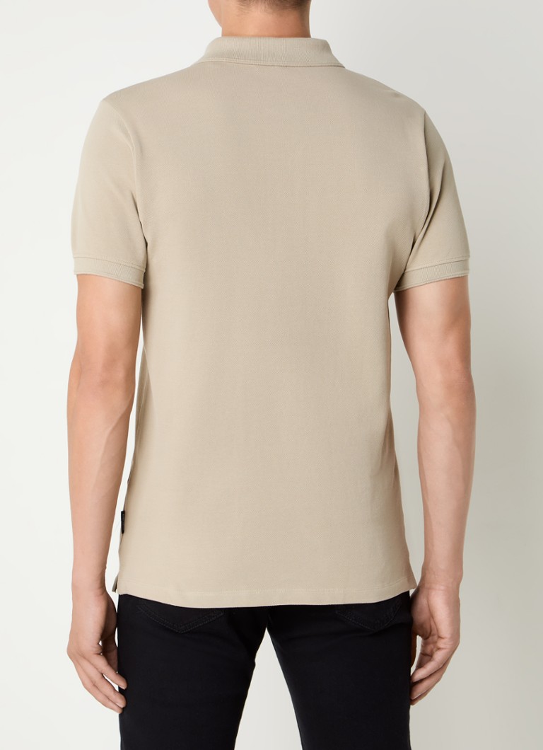 Tricou polo Airforce cu croială clasică, confecționat din bumbac organic și logo.
