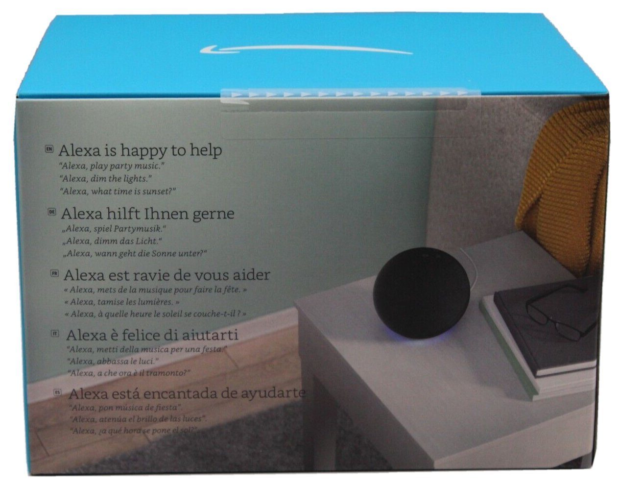 Amazon Echo 4. Generation Smarter WLAN und Bluetooth Lautsprecher Smart Speaker (Bluetooth, WLAN (WiFi), Bluetooth, mit Alexa, Dolby-Audio)