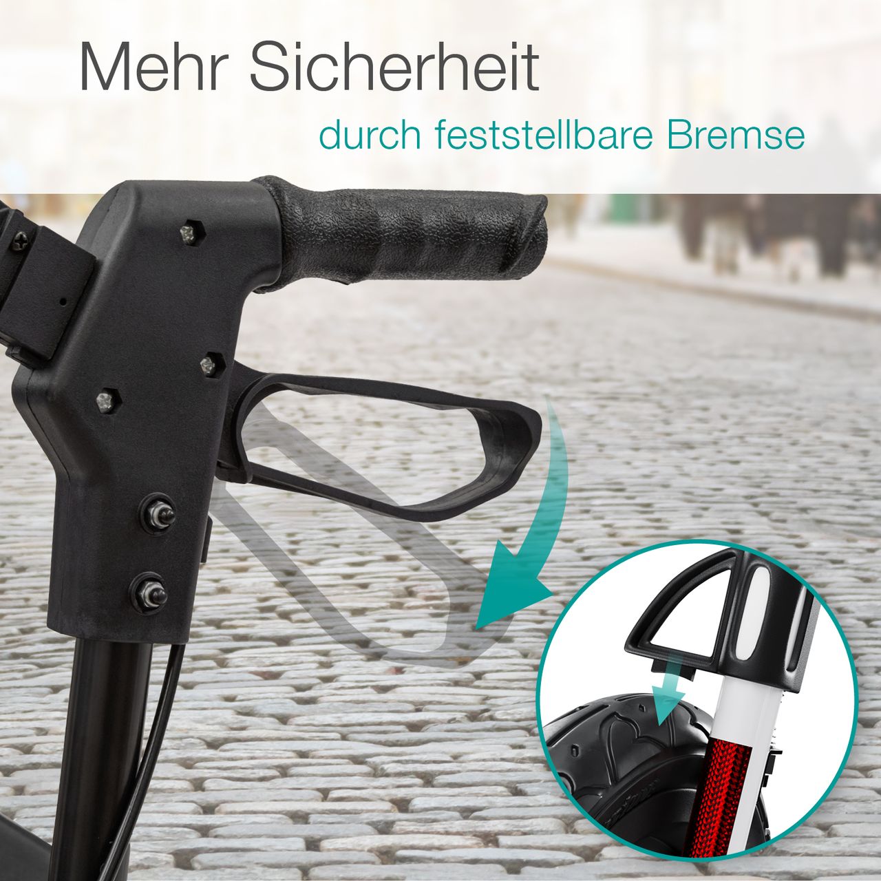 Aktivshop Alu Outdoor Rollator mit Luftbereifung »Komfort« faltbar