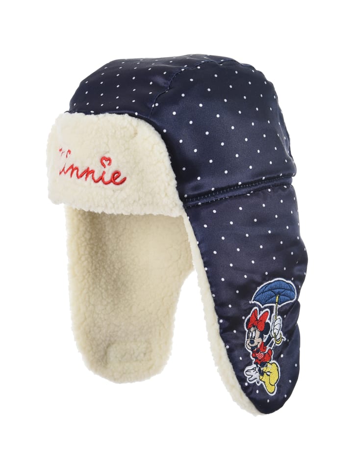 Disney Minnie Mouse Wintermütze Piloten in Dunkel-Blau günstig kaufen