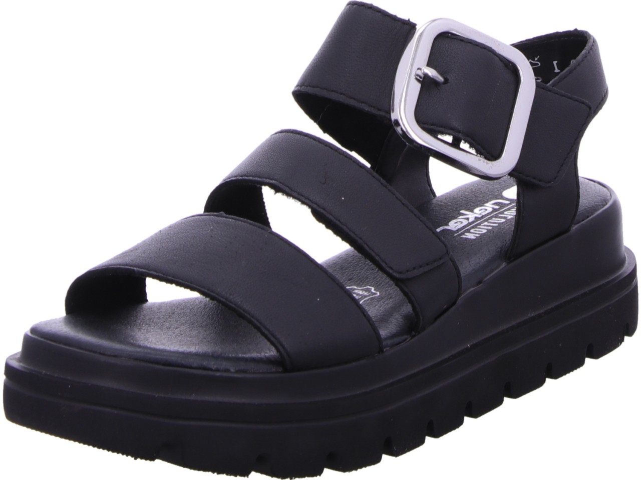 RIEKER Klassische Sandalen schwarz