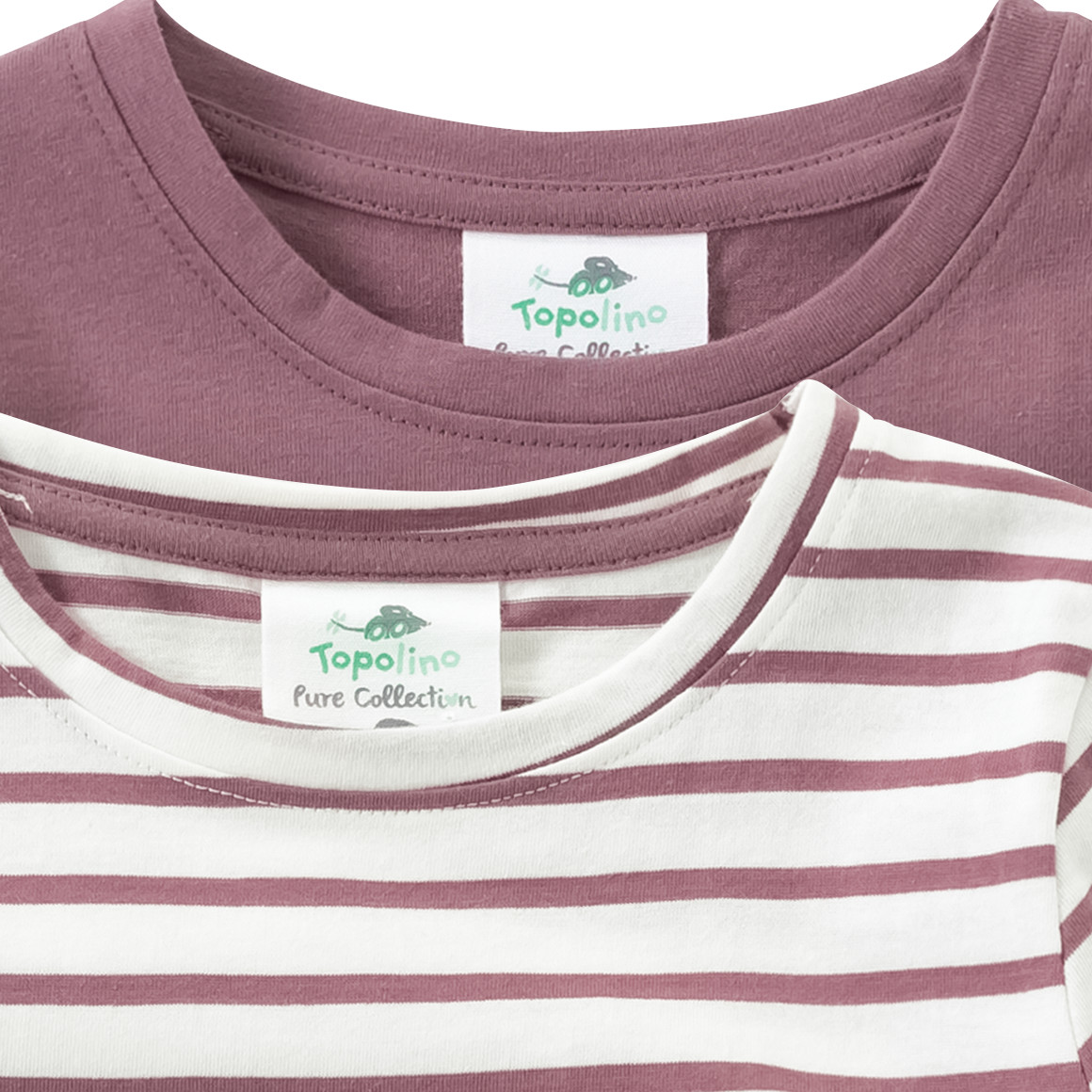 2 Mädchen Langarmshirts im Set
