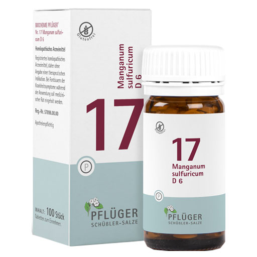BIOCHEMIE Pflüger 17 Manganum sulfuricum D 6 Tabl.  100 St  Tabletten