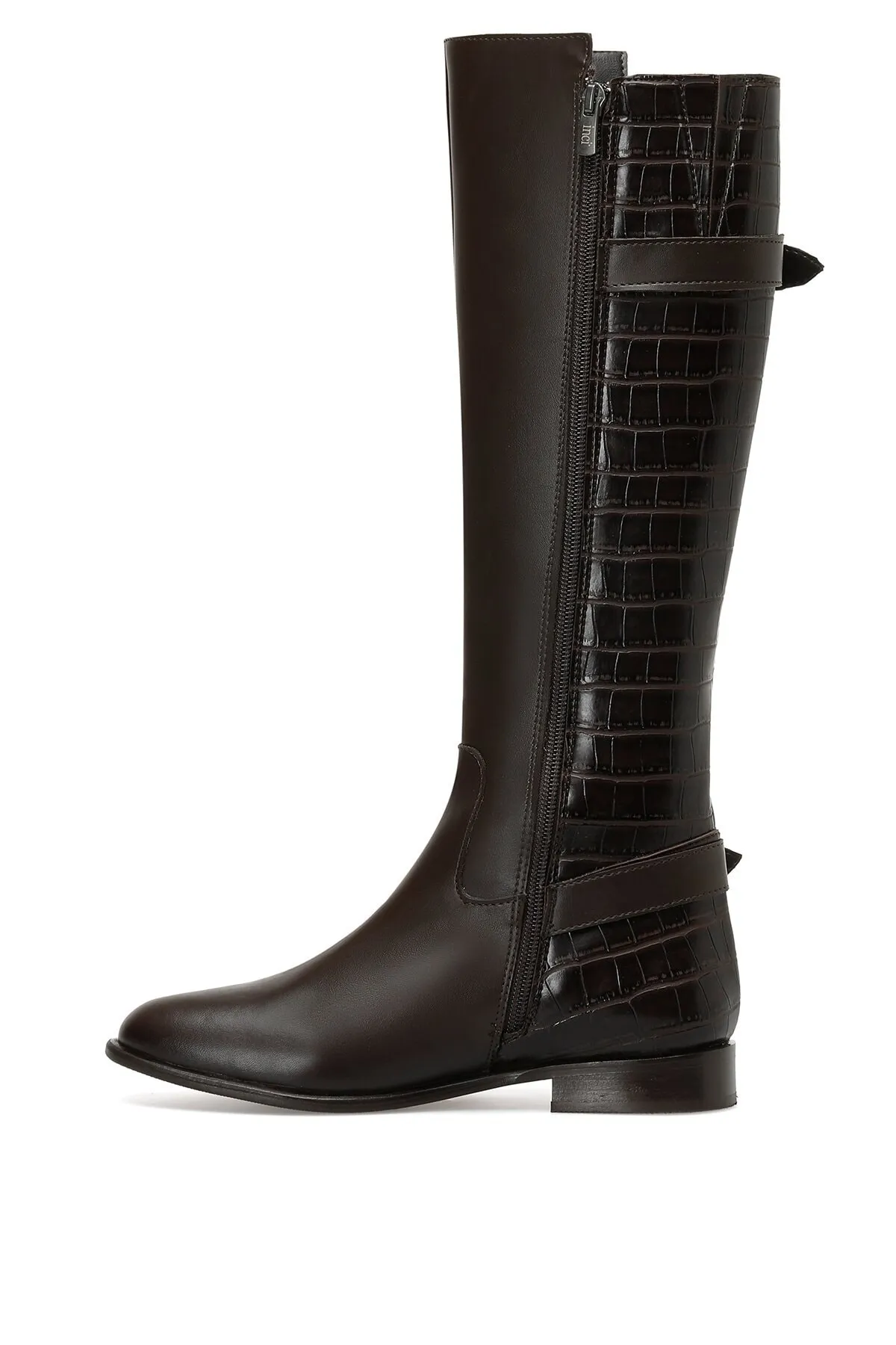 İnci  Daria 2pr braune flache Damenstiefel