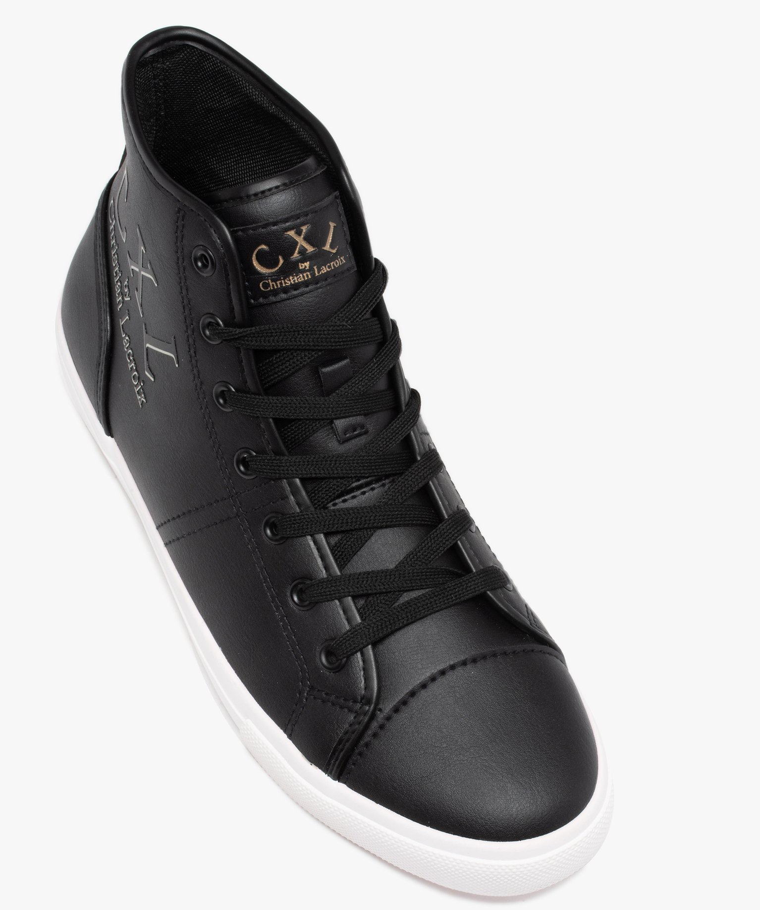 Baskets homme mid-cut unies à lacets – CXL by Christian L... noir | GEMO