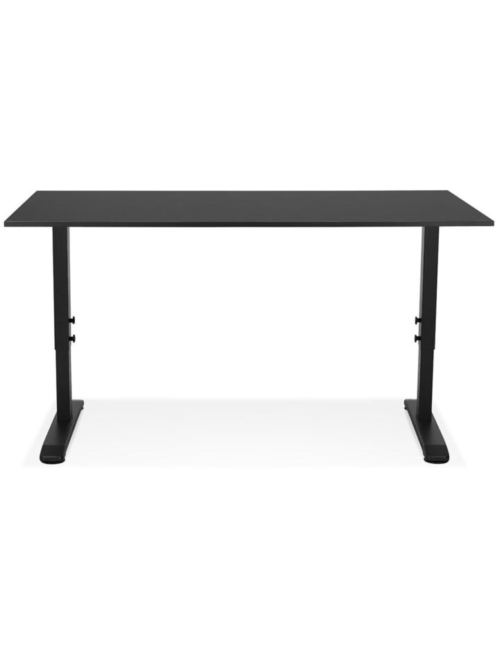 KADIMA DESIGN Schreibtisch höhenverstellbar 160x80 cm, ergonomisch Computertisch in Schwarz günstig kaufen